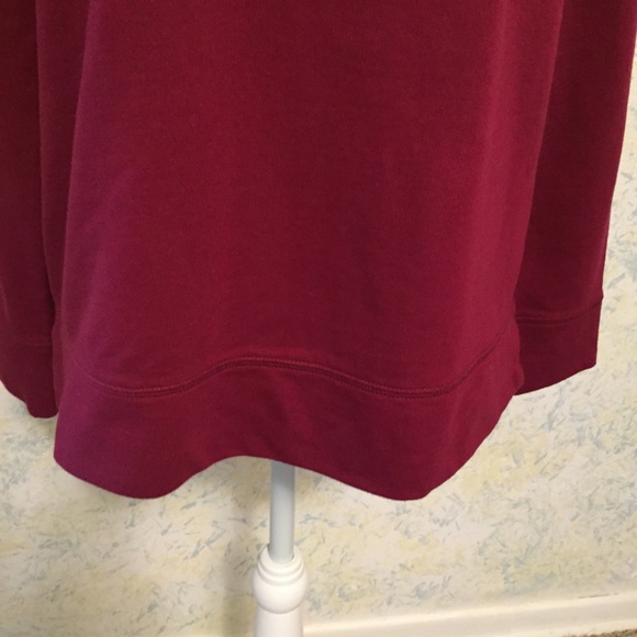 Kim Rogers Size Small Maroon L.S. Tee - Picture 3 of 5